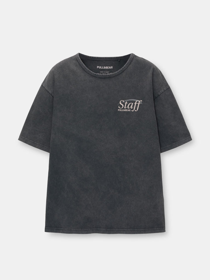 Moudda PULL & BEAR - T-Shirt Demi-Manches Uniforme Staff V24 - Tunisie 4