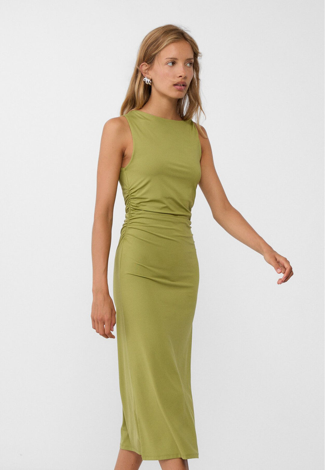 Moudda STRADIVARIUS - Robe Midi à Encolure Asymétrique - Tunisie 3