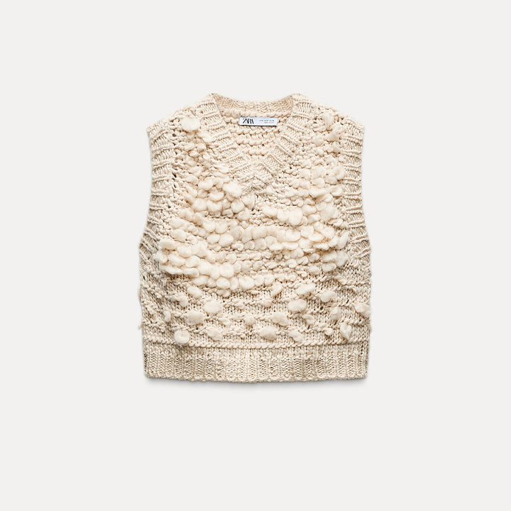 Moudda ZARA - Gilet maille bouclette - Tunisie 2