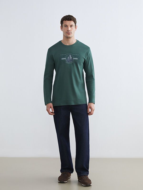 Moudda LC Waikiki - Sweatshirt imprimé basique pour Homme - Tunisie 2