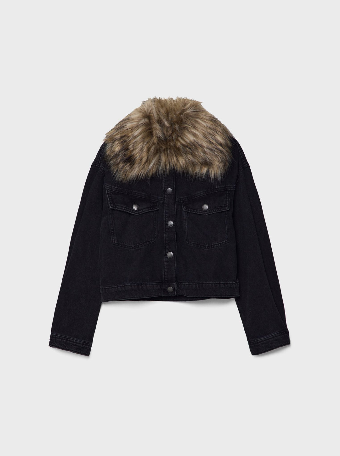 Moudda STRADIVARIUS - Veste en Denim à Col en Fourrure - Tunisie 1
