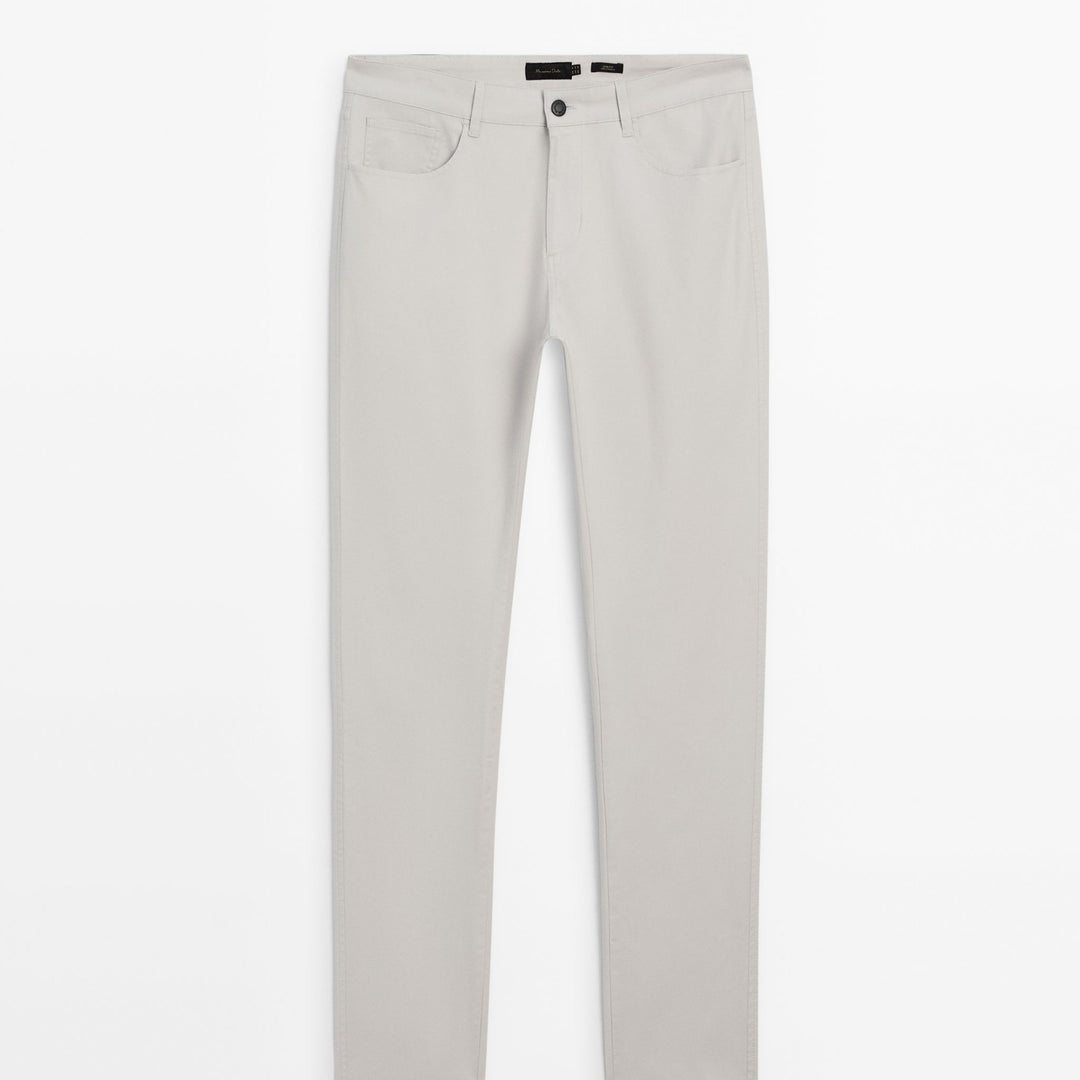 Moudda Massimo Dutti - Pantalon jean micro-structure coupe slim - Tunisie 1