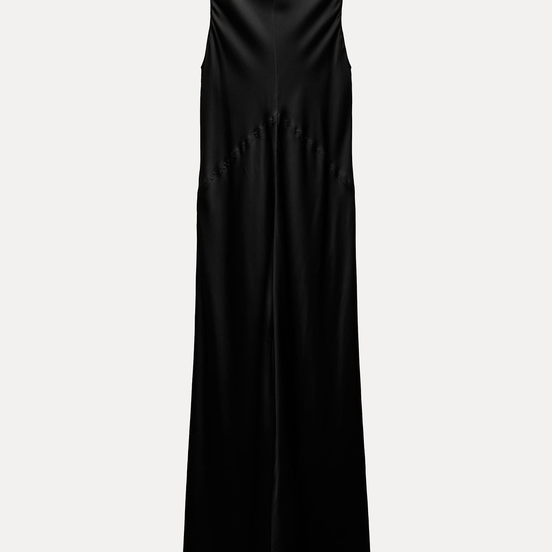 Moudda ZARA - Robe Midi Satinée Sans Manches Coupe Biais - Tunisie 2