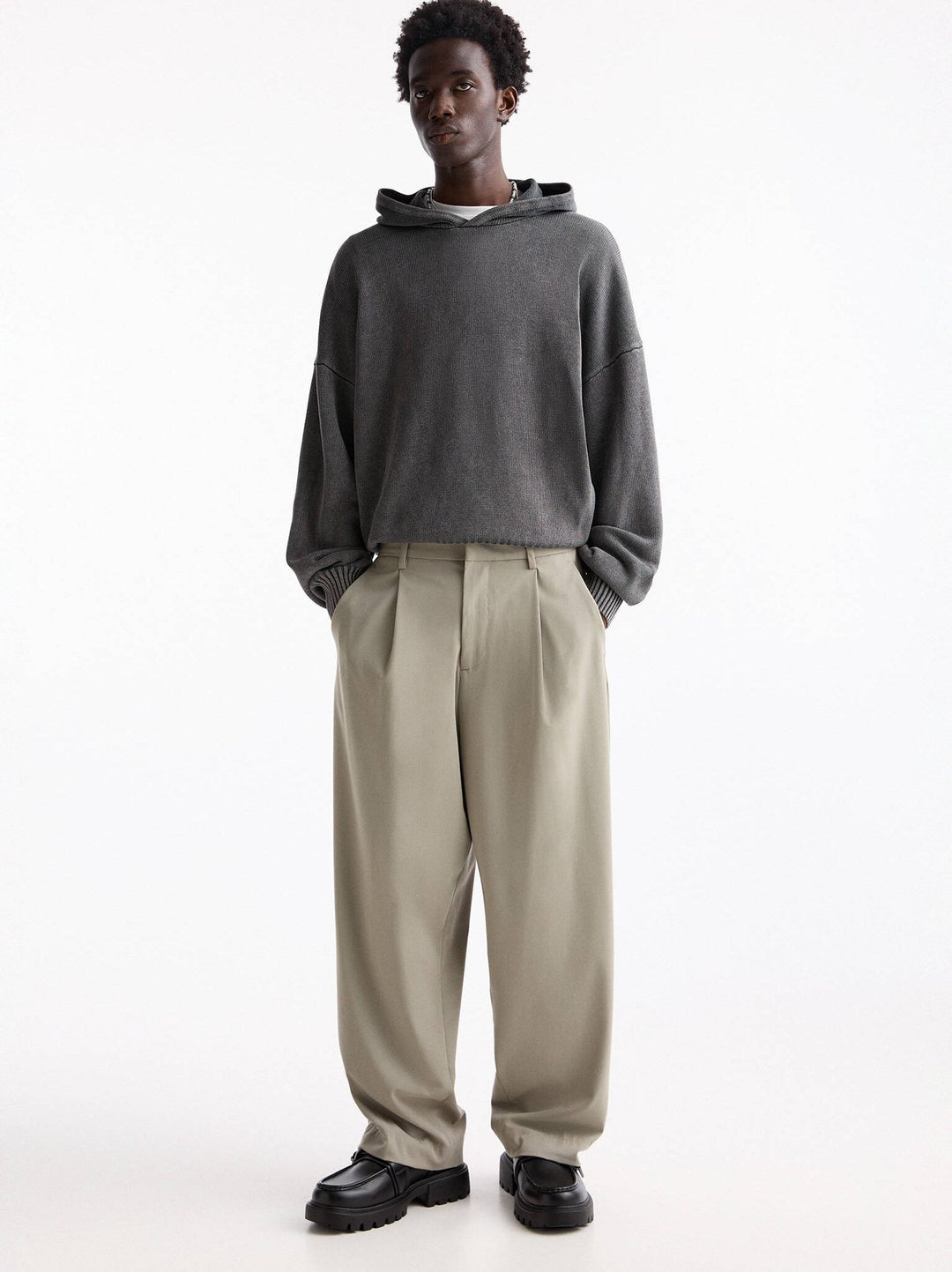 Moudda PULL & BEAR - Pantalon Taylor Wide Dart - Tunisie 5