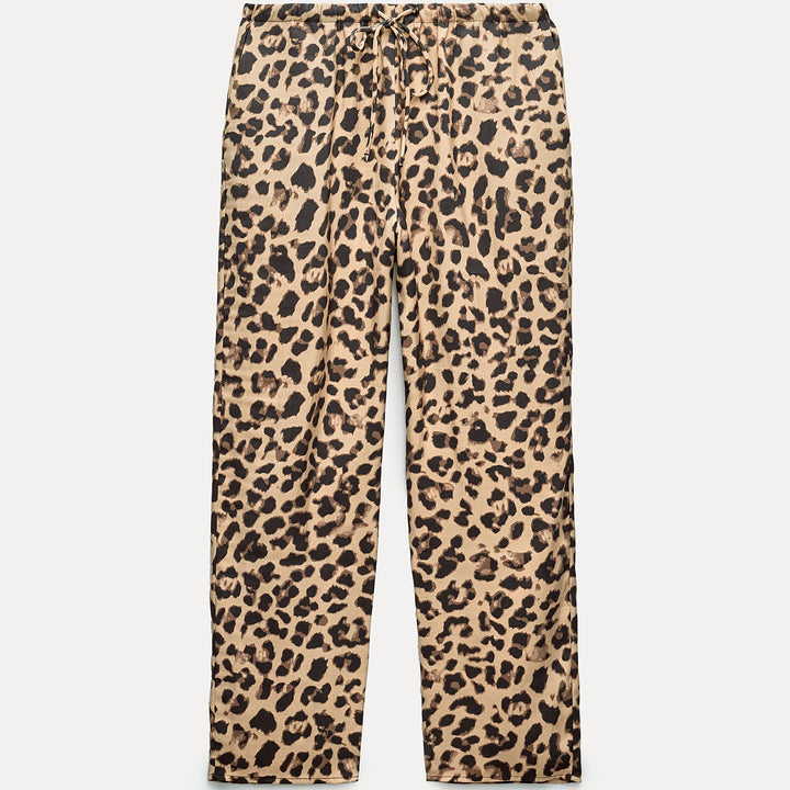Moudda ZARA - Pantalon tencel imprimé léopard taille élastique - Tunisie 1
