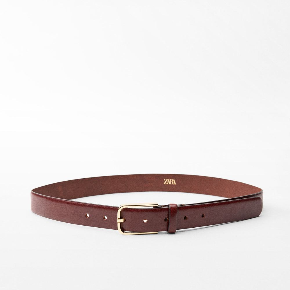 Moudda ZARA - Ceinture en cuir 3 cm boucle carrée - Tunisie 2