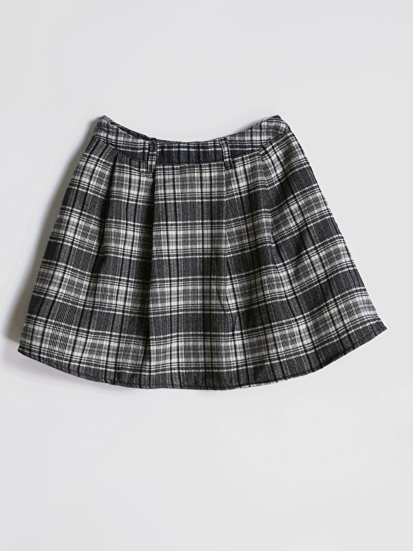 Moudda LC Waikiki - Jupe tissée Fille Carreaux gris foncé - Tunisie 2