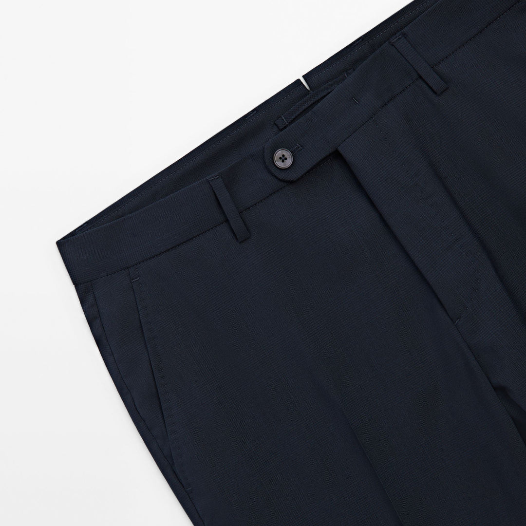 Moudda Massimo Dutti - Pantalon costume carreaux bleu marine - Tunisie 5