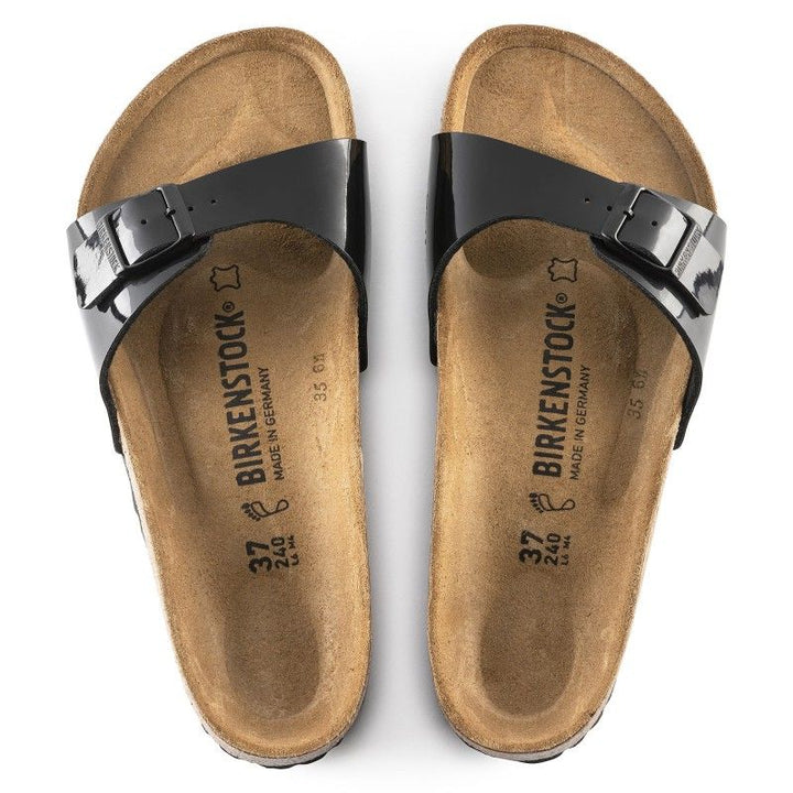 Moudda Birkenstock - Claquettes BIRKENSTOCK Madrid BF Patent Black ( Normal Fit ) - Tunisie 3