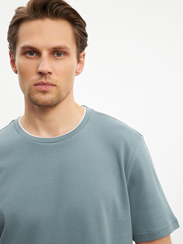 Moudda LC Waikiki - T-shirt basique col rond manches courtes en jersey pour Homme - Tunisie 3