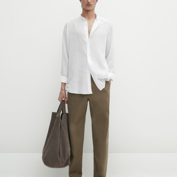 Moudda Massimo Dutti - Pantalon popeline jogging, boutons pression - Tunisie 2