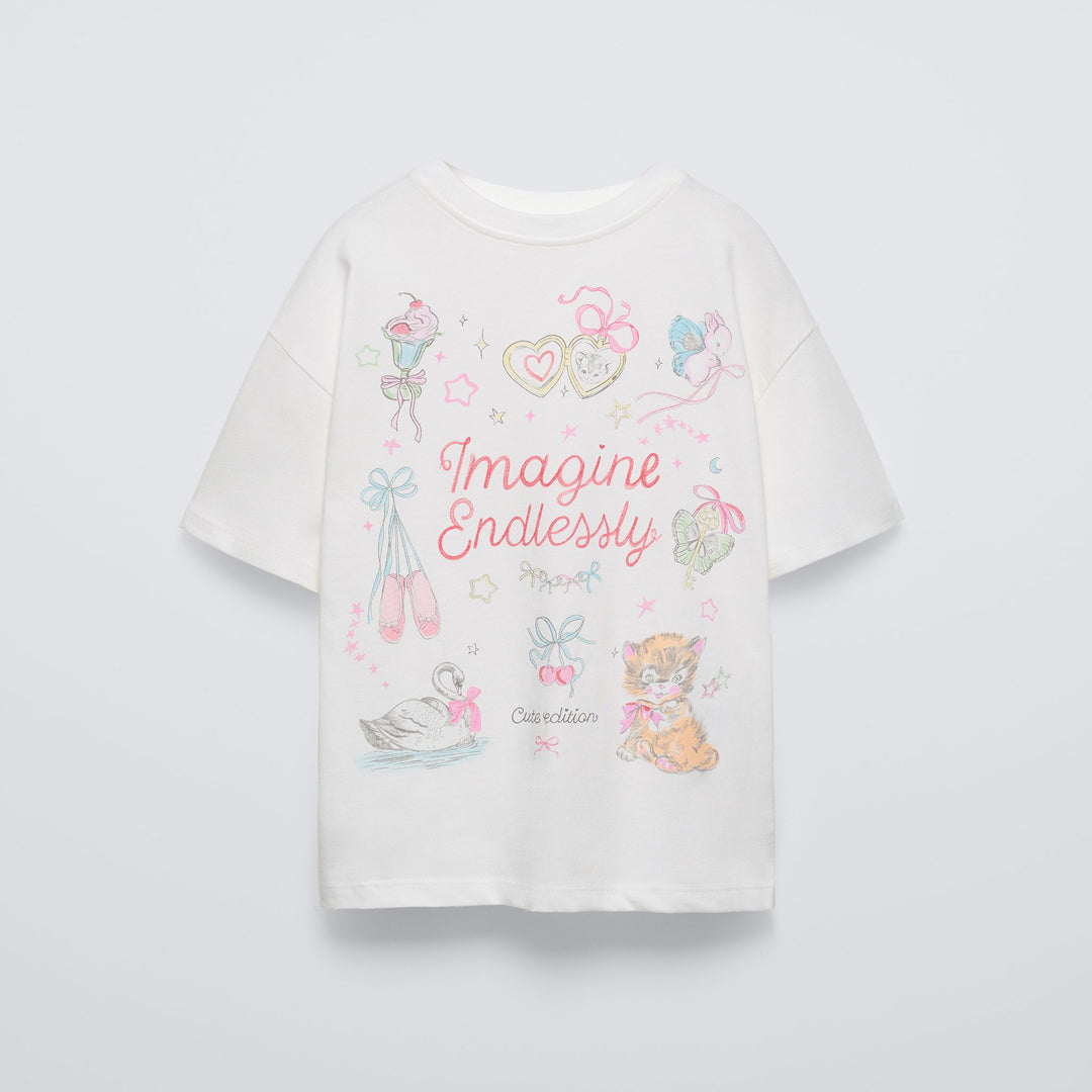 Moudda ZARA - T-shirt imprimé coquette - Tunisie 1