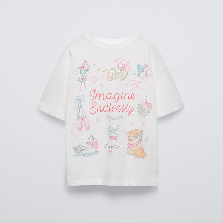 Moudda ZARA - T-shirt imprimé coquette - Tunisie 1