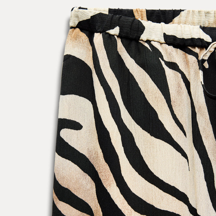 Moudda ZARA - Ensemble pantalon large imprimé animal - Tunisie 3
