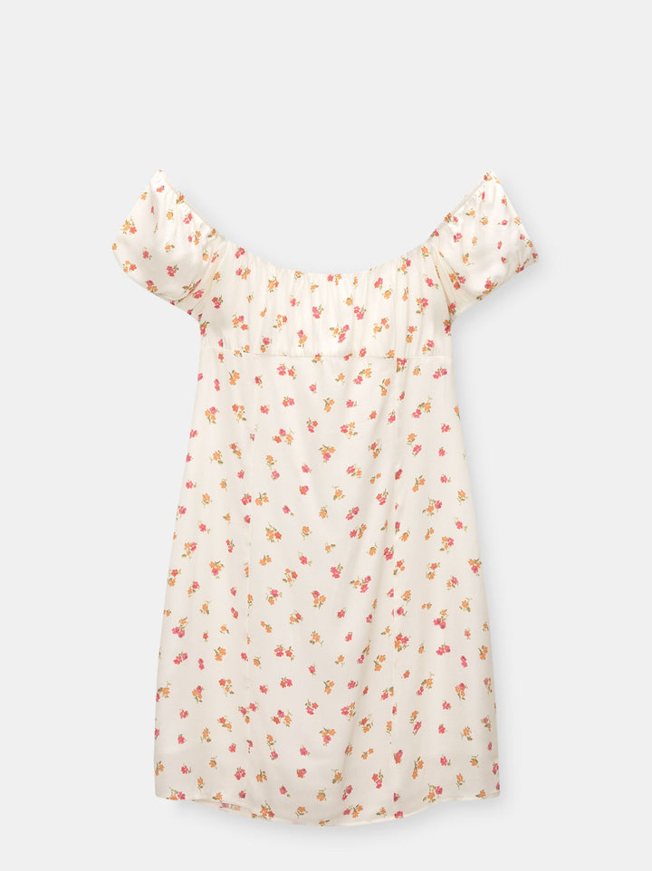 Moudda PULL & BEAR - Robe Mini Fronces Manches - Tunisie 3