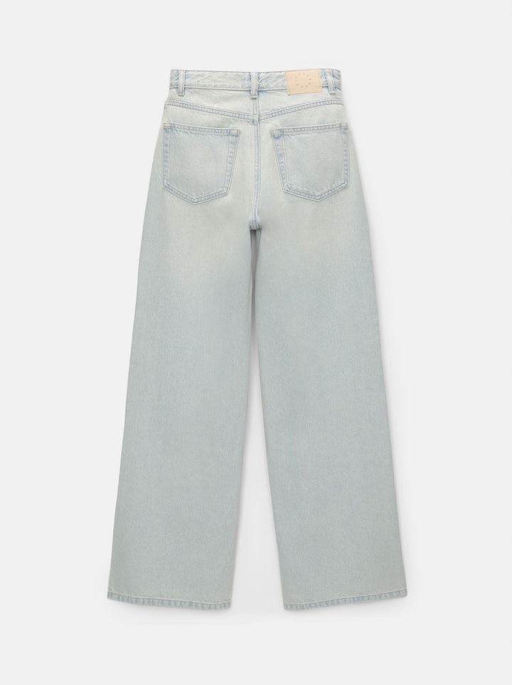 Moudda PULL & BEAR - Pantalon Denim Jambe Large Tir Haut - Tunisie 4