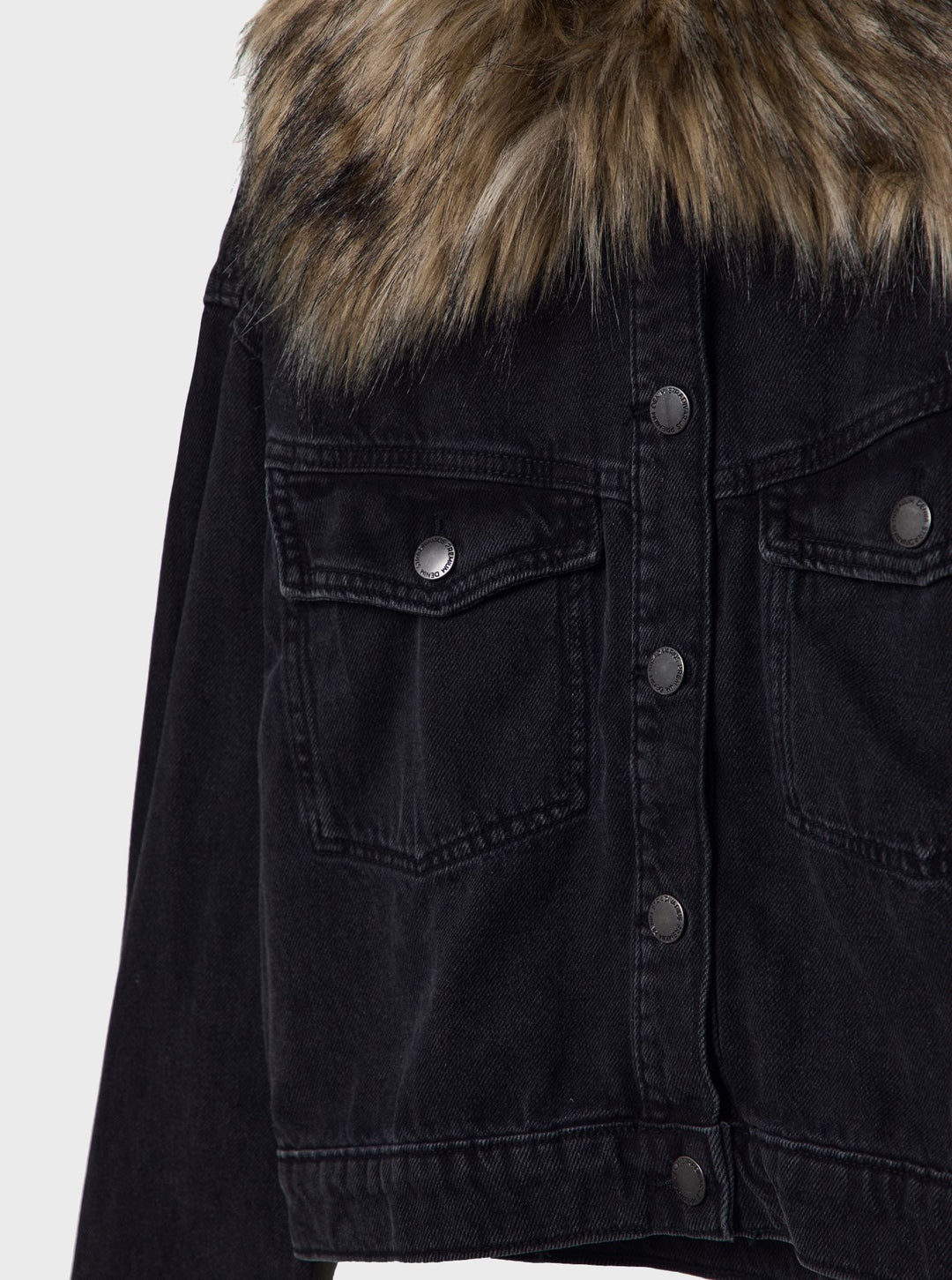 Moudda STRADIVARIUS - Veste en Denim à Col en Fourrure - Tunisie 3