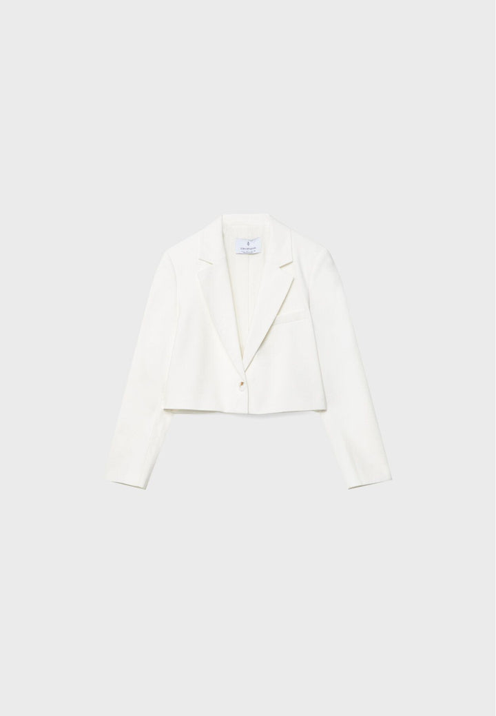 Moudda STRADIVARIUS - Blazer Crop en Tencel - Tunisie 2