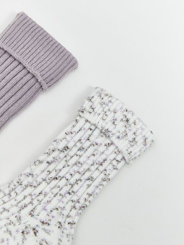 Moudda LC Waikiki - Chaussettes courtes Femme Ecru - Tunisie 3