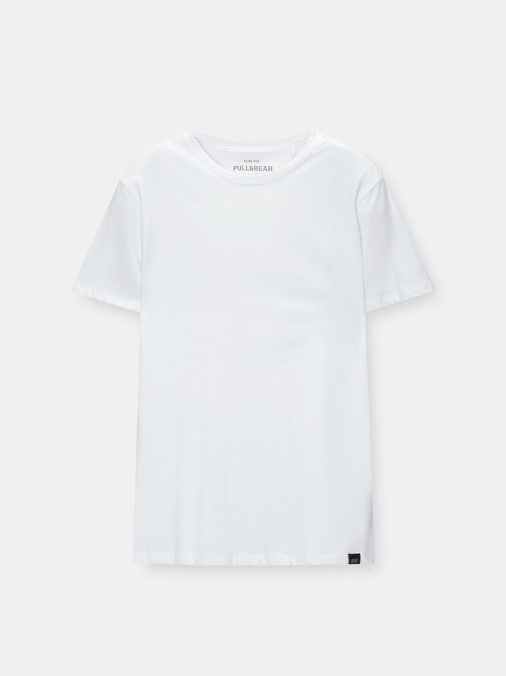 Moudda PULL & BEAR - T-Shirt Demi-Manches Slim Fit - Tunisie 1