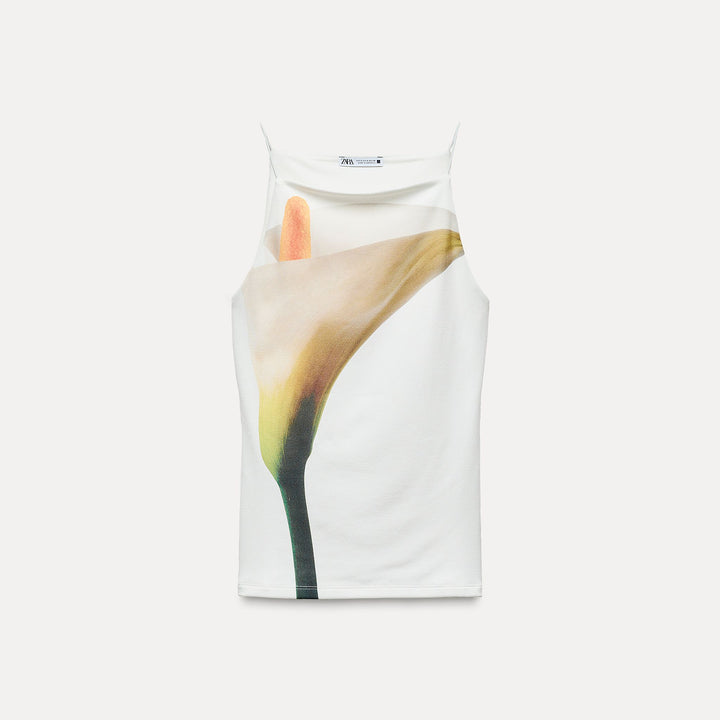 Moudda ZARA - Haut bustier imprimé fleurs - Tunisie 1