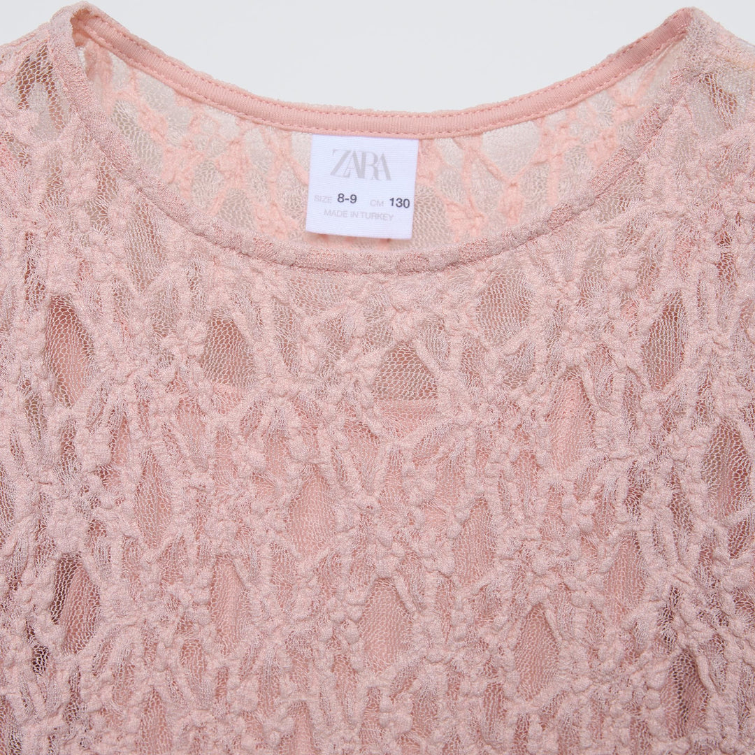 Moudda ZARA - T-shirt dentelle manches longues - Tunisie 3