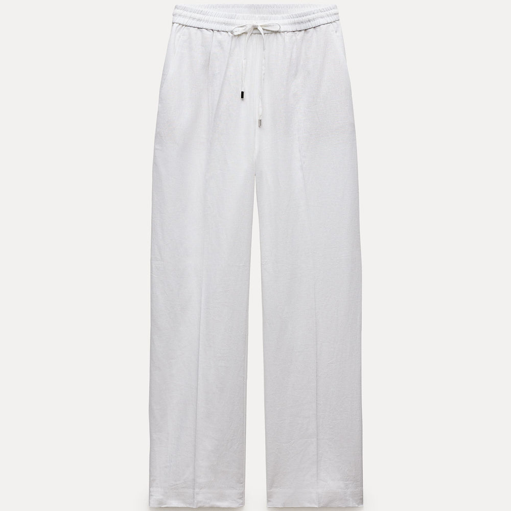Moudda ZARA - Pantalon droit en lin taille élastique - Tunisie 2