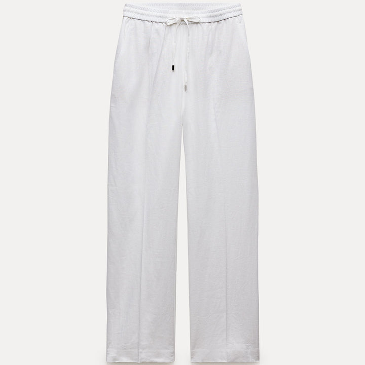 Moudda ZARA - Pantalon droit en lin taille élastique - Tunisie 2