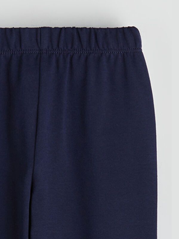 Moudda LC Waikiki - T-shirt jersey stretch basique Fille Bleu marine foncé - Tunisie 2