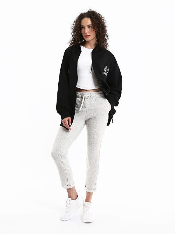 Moudda LC Waikiki - Pantalon en jersey Femme Mélange gris clair - Tunisie 1