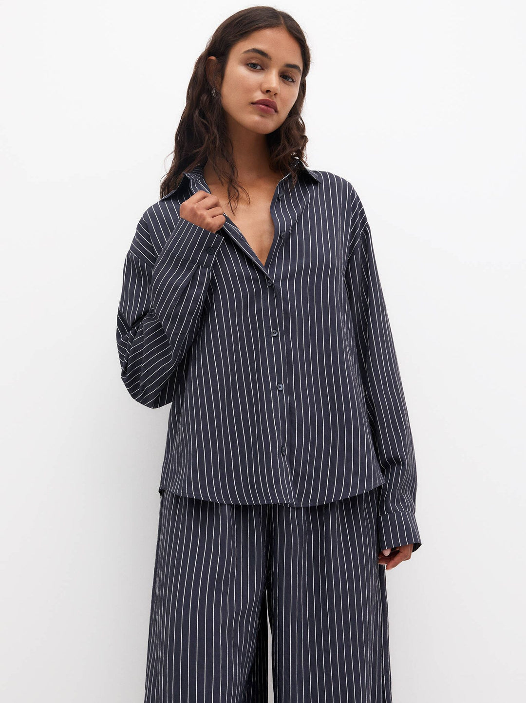 Moudda PULL & BEAR - Chemise Fluide Poche Vif Rayure S - Tunisie 1