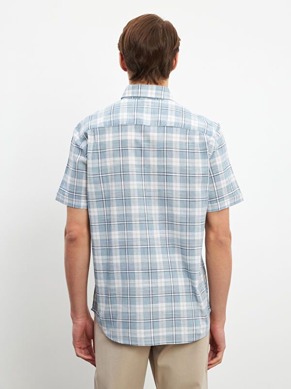Moudda LC Waikiki - Chemise à carreaux manches courtes en tissu tissé pour Homme - Tunisie 3