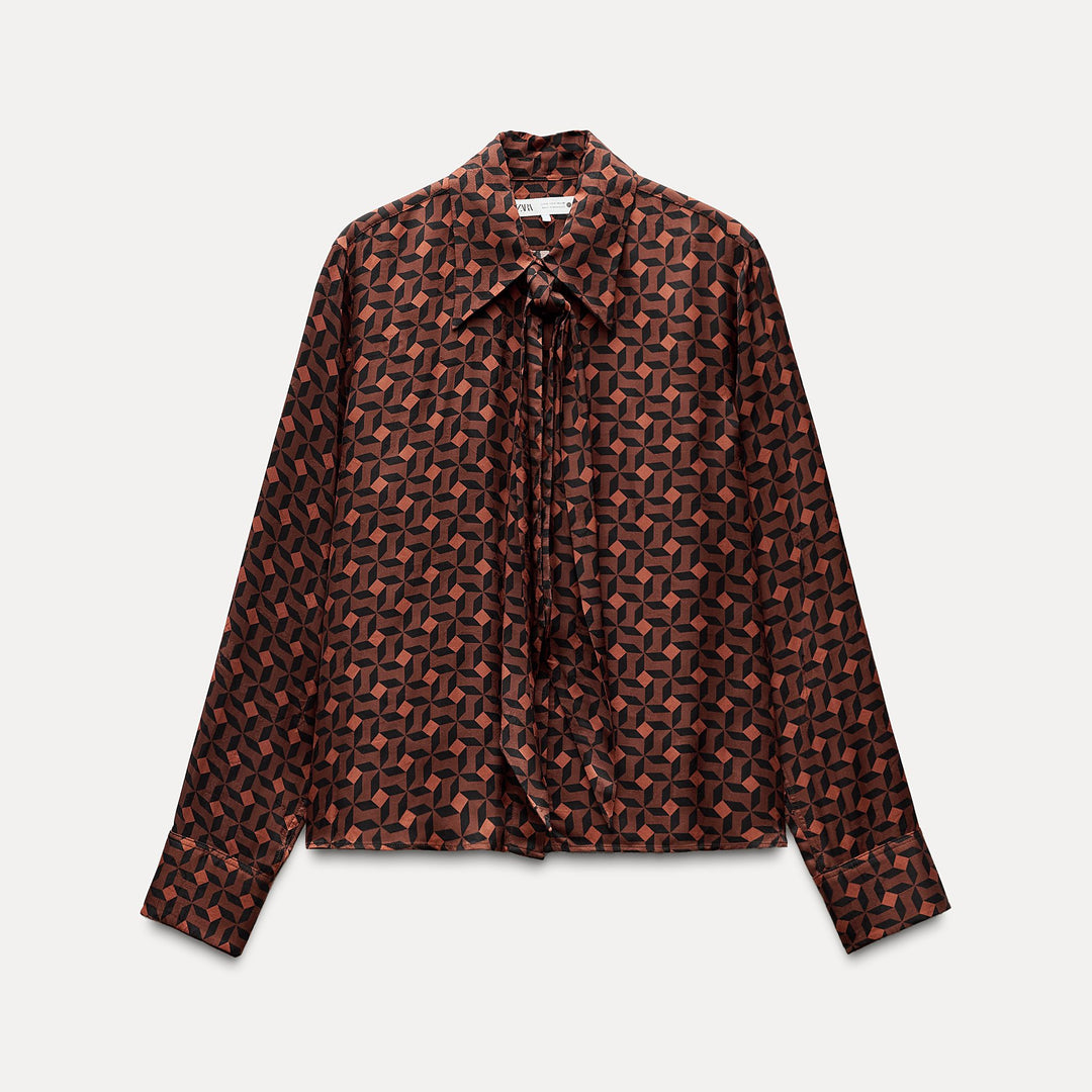Moudda ZARA - Set chemise nœud imprimée - Tunisie 1