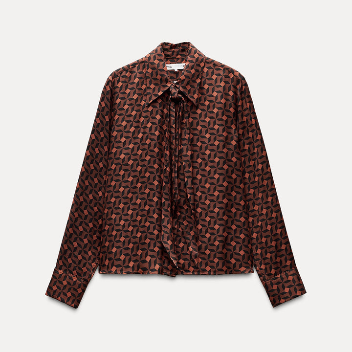 Moudda ZARA - Set chemise nœud imprimée - Tunisie 1