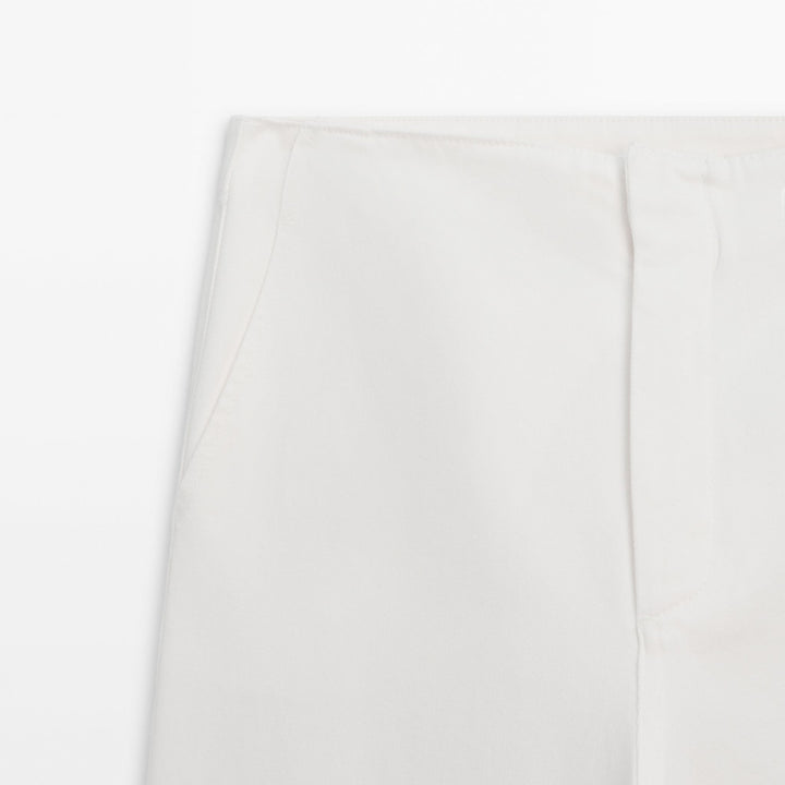 Moudda Massimo Dutti - Jean taille haute évasé blanc cassé - Tunisie 7
