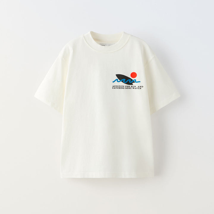 Moudda ZARA - T-shirt manches courtes, imprimé estival - Tunisie 1