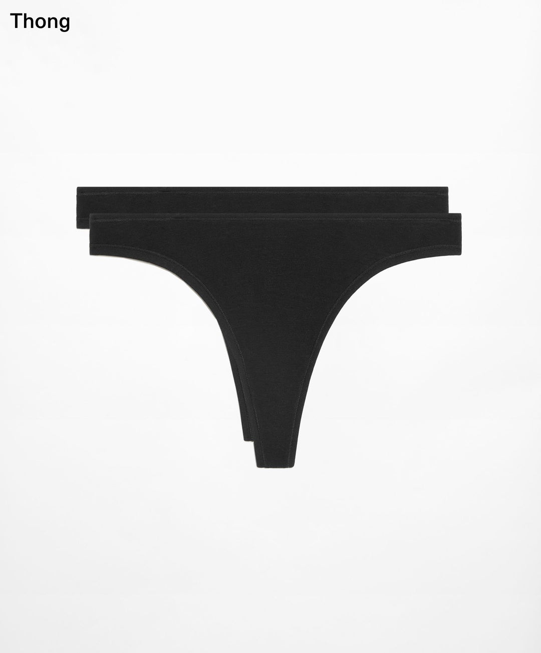 Moudda Oysho - Culotte 2D Micro Modal Soie Capsule Noirs - Tunisie 1