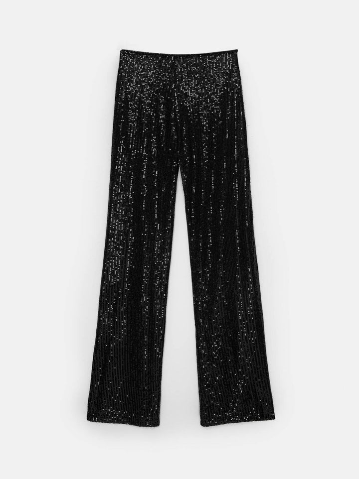 Moudda PULL & BEAR - Pantalon Fête Jambe Large Paillettes - Tunisie 6