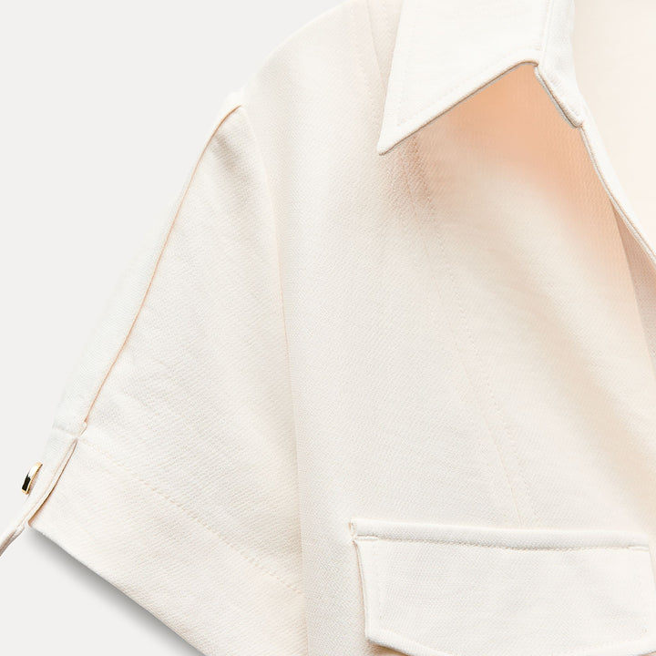 Moudda ZARA - Robe boutonnée à ceinture en Similicuir - Tunisie 3