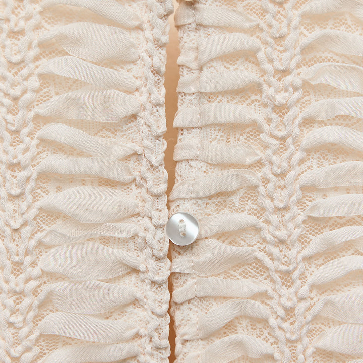 Moudda ZARA - Veste structure dentelle et tissu avec boutons - Tunisie 3