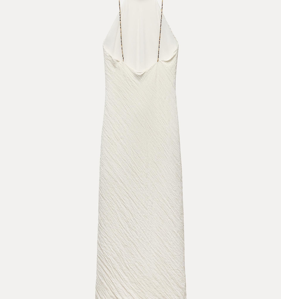 Moudda ZARA - Robe mi-longue en satin froissé, dos nu fantaisie - Tunisie 2