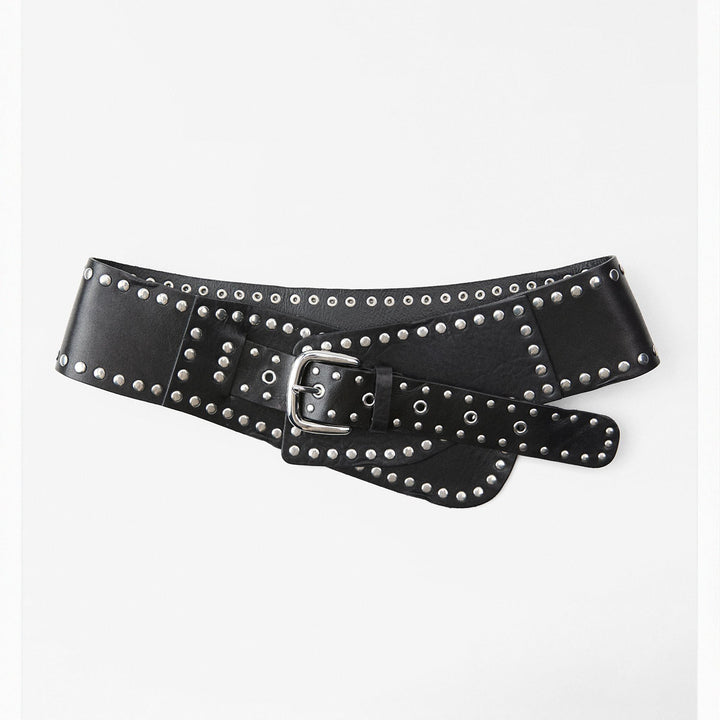 Moudda ZARA - Ceinture large ceinturon avec rivets 11 cm - Tunisie 4