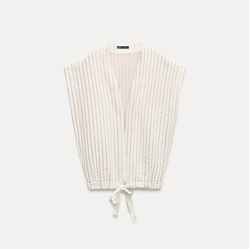 Moudda ZARA - Gilet Oversize Rayé Matelassé - Tunisie 2