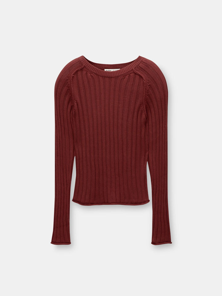 Moudda PULL & BEAR - Pull Coton Col Carré Côtelé - Tunisie 1