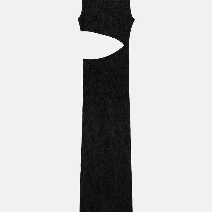 Moudda ZARA - Robe longue en dentelle, manches courtes, découpes texturées - Tunisie 2