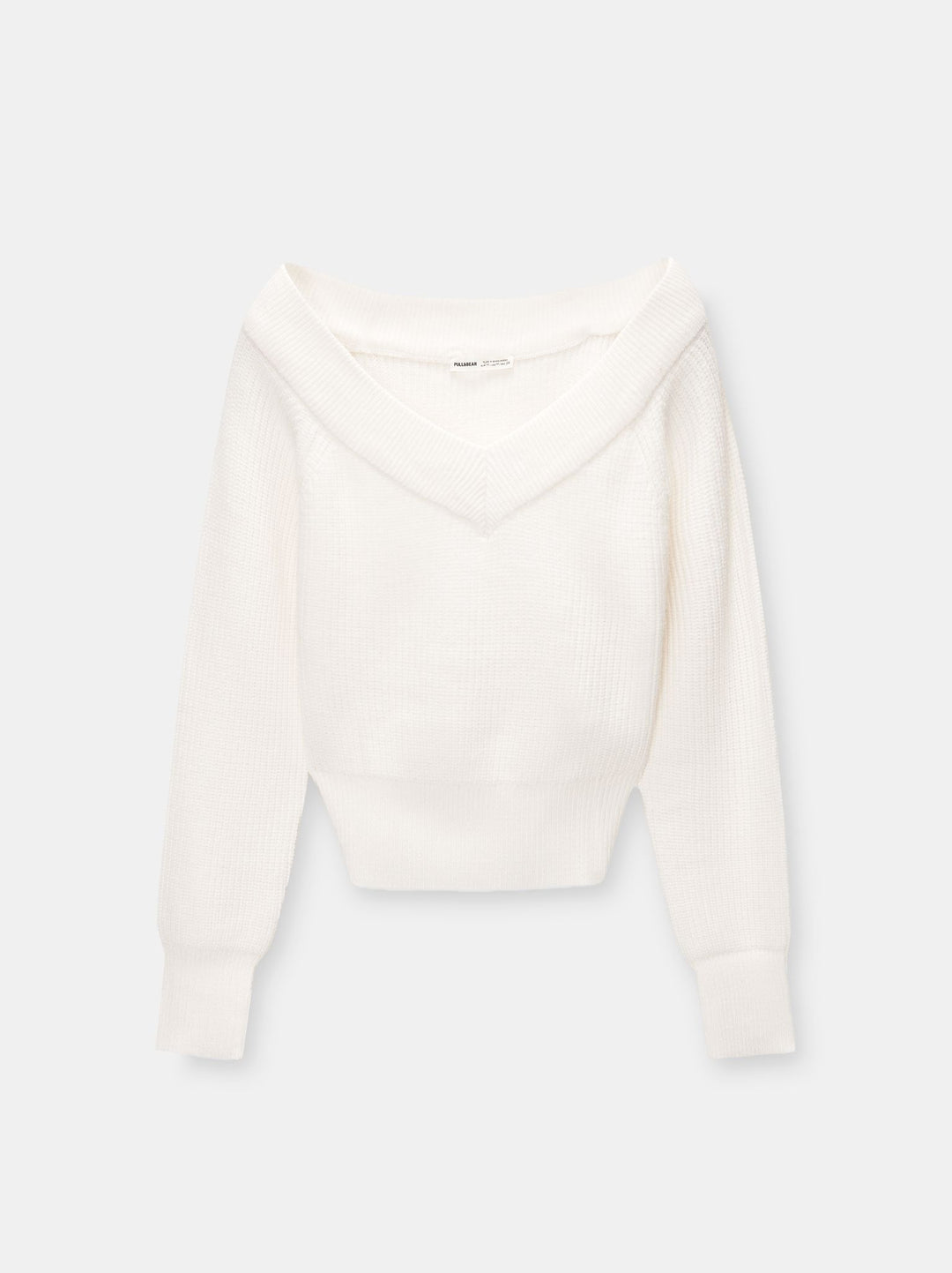 Moudda PULL & BEAR - Pull Crop Perlé Bardot Col V Double Way - Tunisie 2