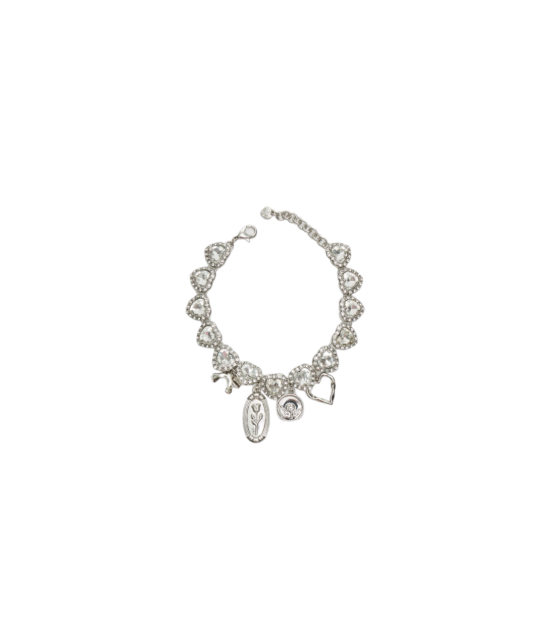 Moudda STRADIVARIUS - Bracelet Strass Multi-Charms - Tunisie 1
