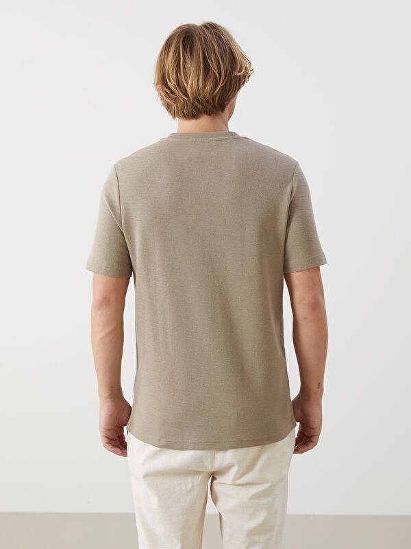 Moudda LC Waikiki - T-shirt en jersey imprimé à manches courtes pour Hommes - Tunisie 4