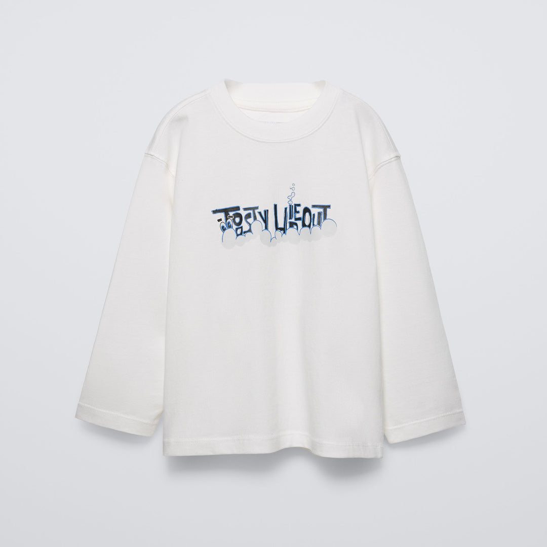 Moudda ZARA - T-shirt manches longues graphiques devant prix - Tunisie 1
