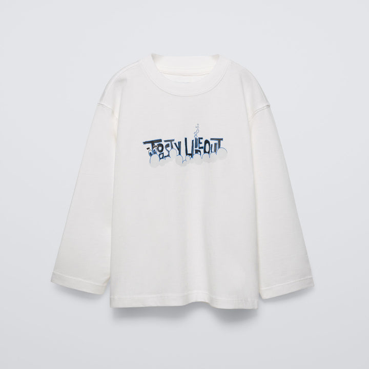 Moudda ZARA - T-shirt manches longues graphiques devant prix - Tunisie 1